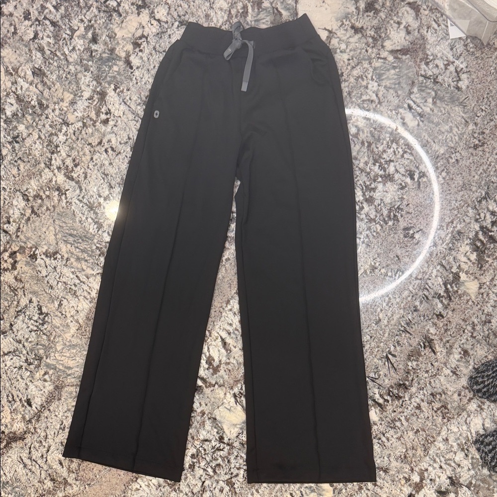 Figs Black Salina Wide Leg Scrub Pants